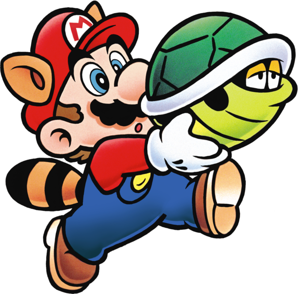 File:Raccoon Mario with Shell.png