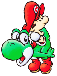 Yoshi and Baby Mario SMA3 artwork.png